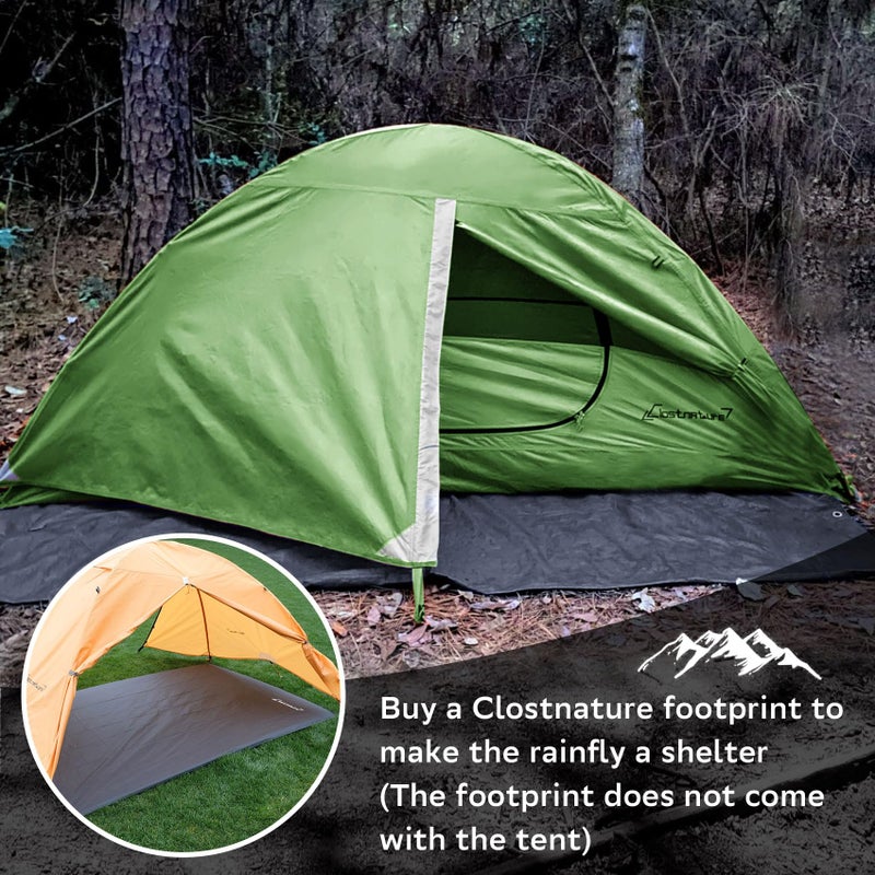 Clostnature 1 Person Tent for Backpacking - Ultralight One Person Backpacking Tent, Hiking Tents for One Man, Solo, Single Person - Image 4